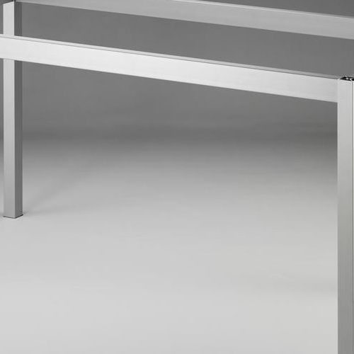 Tischgestell TG40 | Tisch | edelstahlfarbig glatt | B 710 mm | T 710 mm