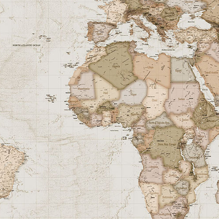 Komar | Vlies Fototapete | Earth Map  | Größe 350 x 250 cm