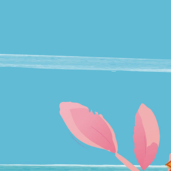 Vlies Fototapete | Ariel Little Friends | Größe 250 x 250 cm