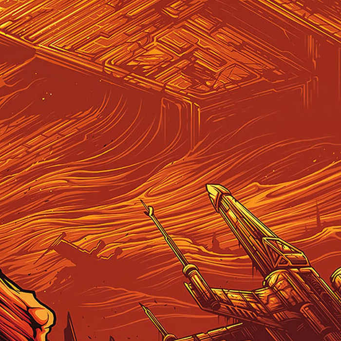 Vlies Fototapete | Star Wars Jakku Star Destroyer | Größe 200 x 280 cm