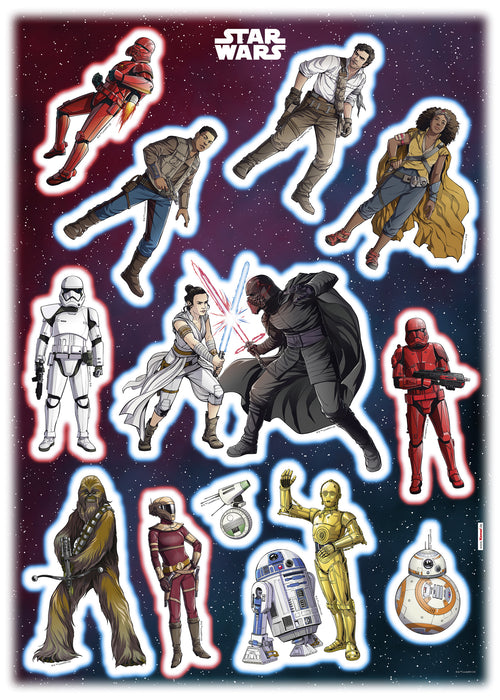 Komar | Wandtattoo | Star Wars Heroes Villains | Größe 50 x 70 cm