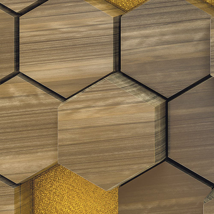 Vlies Fototapete | Woodcomb Olive | Größe 400 x 250 cm