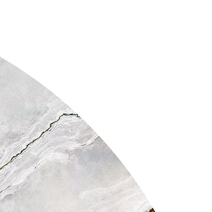 Komar | Selbstklebende Vlies Fototapete/Wandtattoo | Marble Vibe | Größe 125 x 125 cm