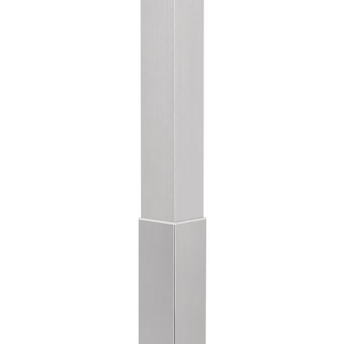 Trampolo 2 eckig | Stützfuß | edelstahlfarbig | H 620 - 800 mm