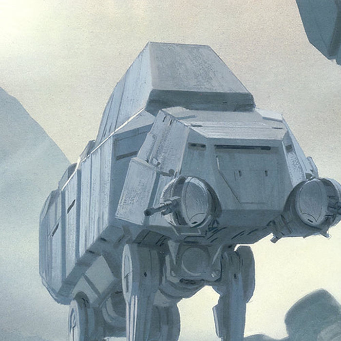 Vlies Fototapete | Star Wars Classic RMQ Hoth Battle Ground | Größe 500 x 250 cm