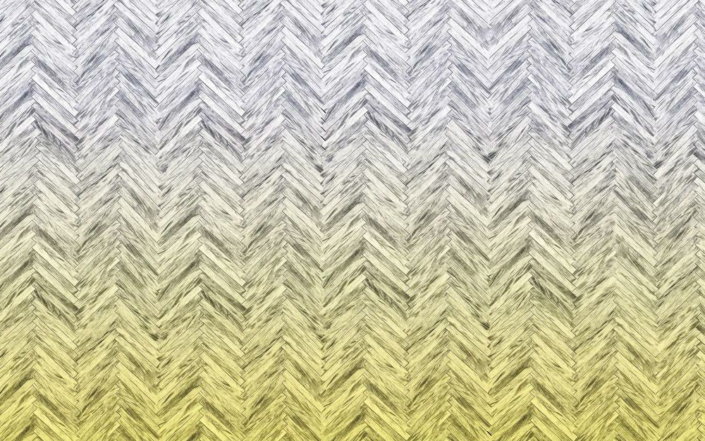 Vlies Fototapete | Herringbone Yellow | Größe 400 x 250 cm