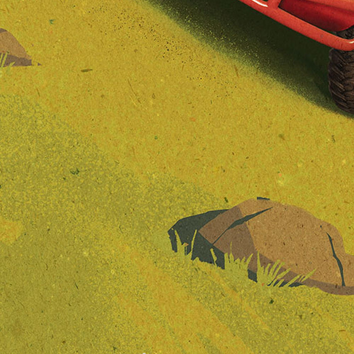 Vlies Fototapete | Cars Camping | Größe 200 x 280 cm