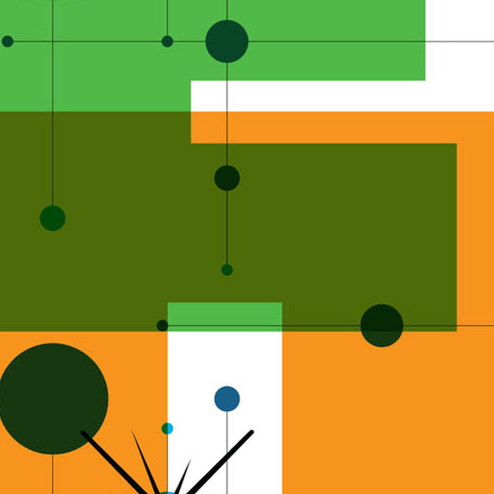 Vlies Fototapete | Star Wars Pop Neon Geometrics Leia | Größe 120 x 200 cm