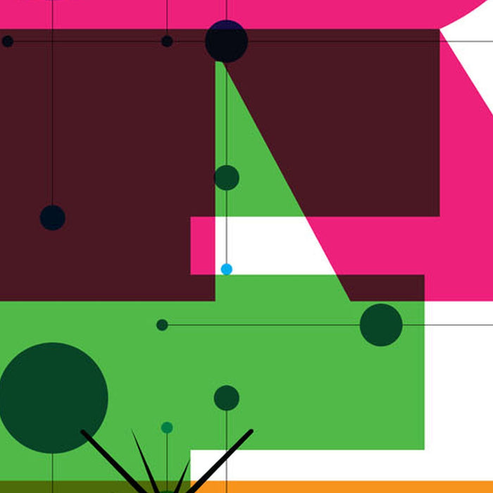 Vlies Fototapete | Star Wars Pop Neon Geometrics Vader | Größe 120 x 200 cm