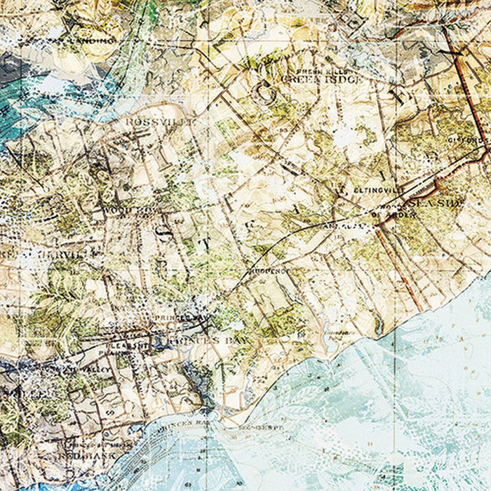 Vlies Fototapete | Mix Map | Größe 200 x 250 cm