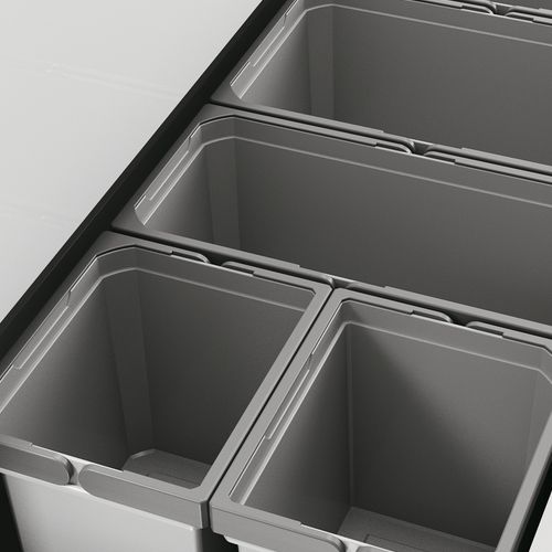 Naber | Cox® Box 235 S 1200-6 Abfallsammler für vorhandene Auszüge hellgrau