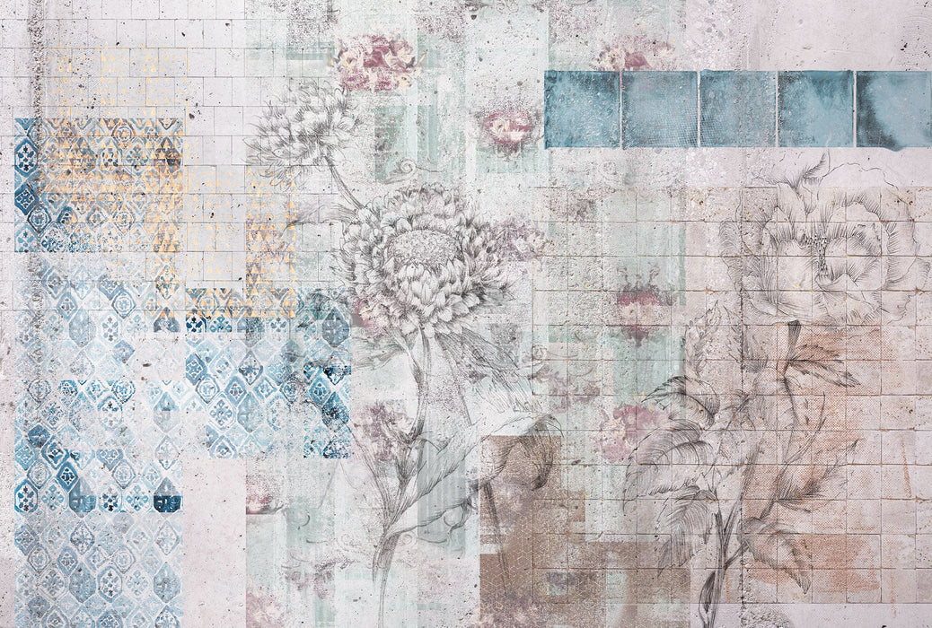 Vlies Fototapete | Patches  | Größe 400 x 260 cm