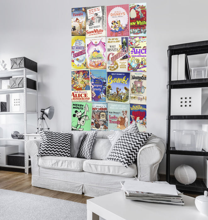 Vlies Fototapete | Disney Movie Posters Retro Girls | Größe 120 x 200 cm