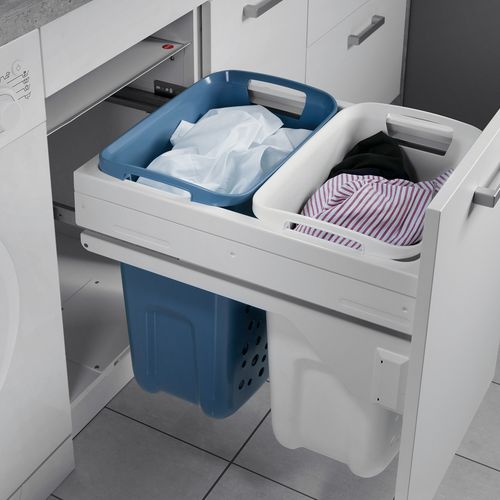 Tidy Wäschebehälterauszug 500 | Schrankausstattung | weiß/hellblau