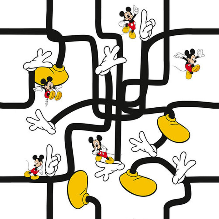 Vlies Fototapete | Mickey Mouse Foot Labyrinth | Größe 200 x 280 cm