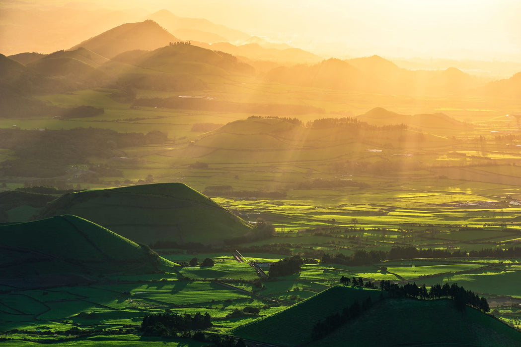 Vlies Fototapete | Crater Land | Größe 300 x 200 cm