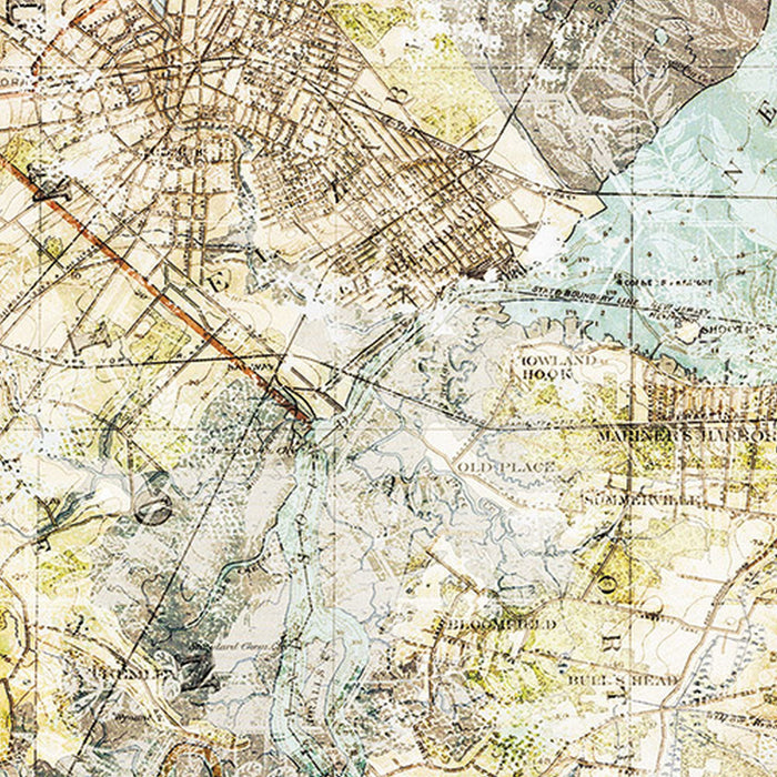 Vlies Fototapete | Mix Map | Größe 200 x 250 cm