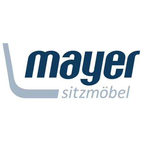 mayer | Drehstuhl mySTUDIO mit Kopfstütze | Grau Silbergrau | Gestell Weiß