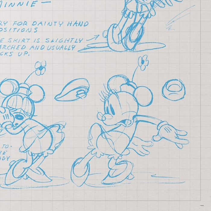 Vlies Fototapete | Mickey Sketches | Größe 400 x 250 cm