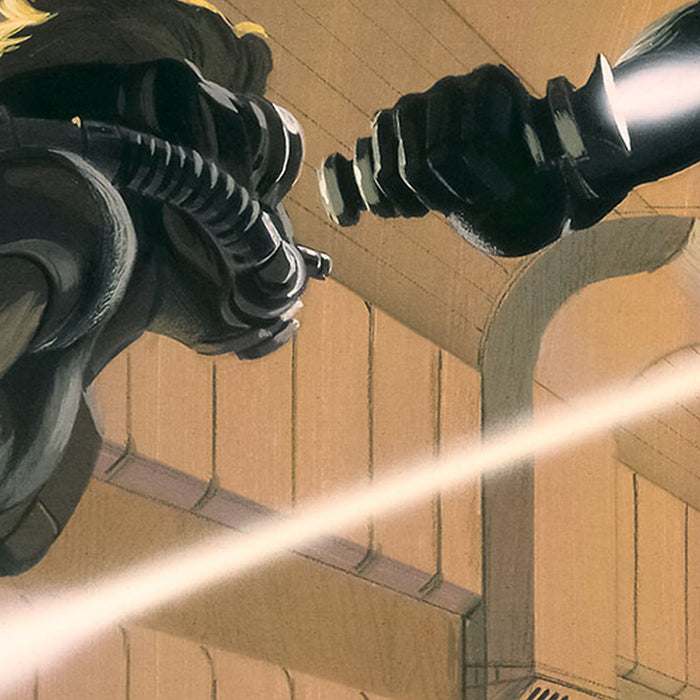 Vlies Fototapete | Star Wars Classic RMQ Vader vs Luke | Größe 500 x 250 cm