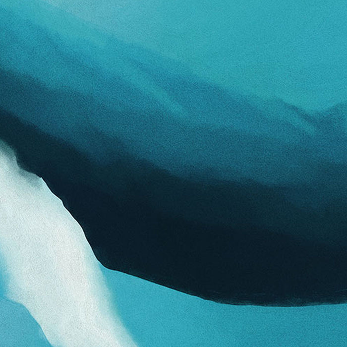 Komar | Selbstklebende Vlies Fototapete/Wandtattoo | Whale Watching | Größe 125 x 125 cm