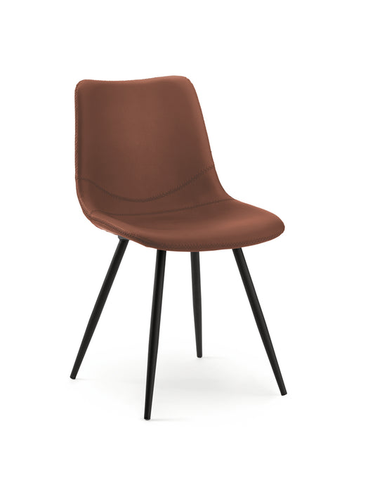 Naber | Lino 1K | Stuhl | Gestell schwarz | Bezug cuoio (31515)