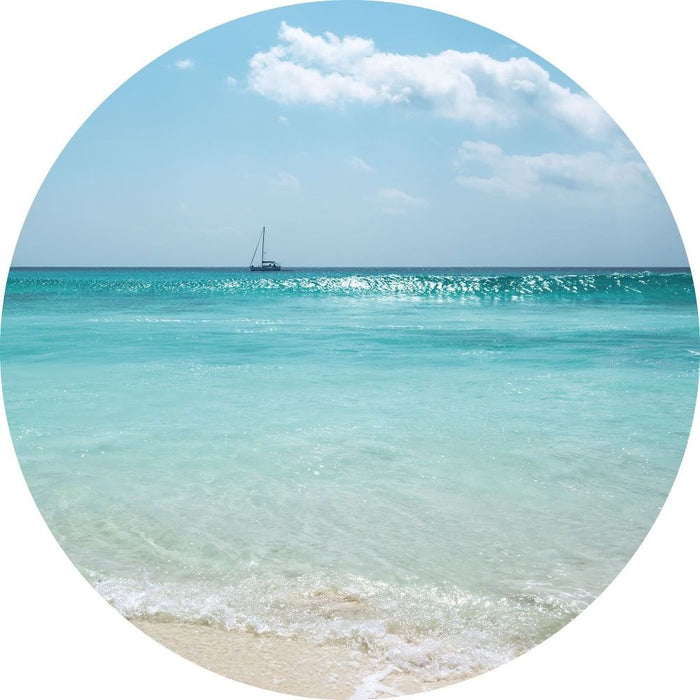 Selbstklebende Vlies Fototapete/Wandtattoo | Lagoon | Größe 125 x 125 cm