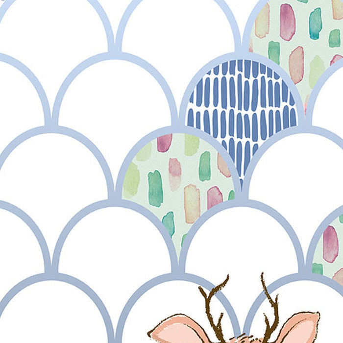 Vlies Fototapete | Shelly White Panel | Größe 100 x 250 cm