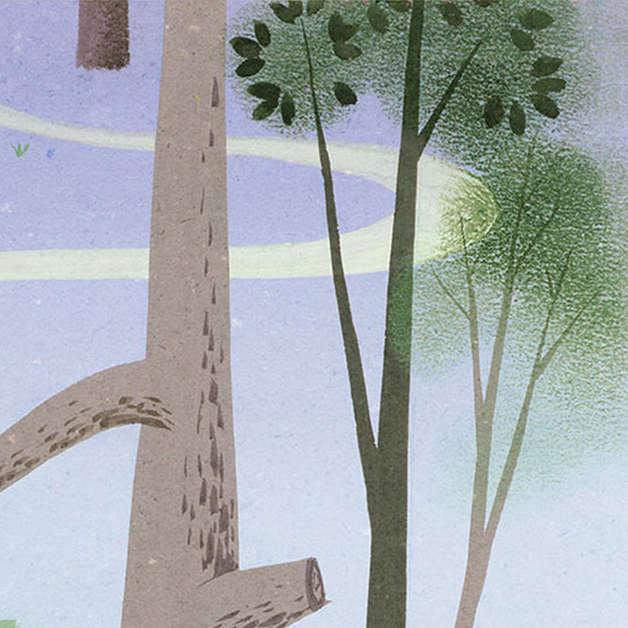 Vlies Fototapete | Dumbo Sleep on Tree | Größe 400 x 280 cm