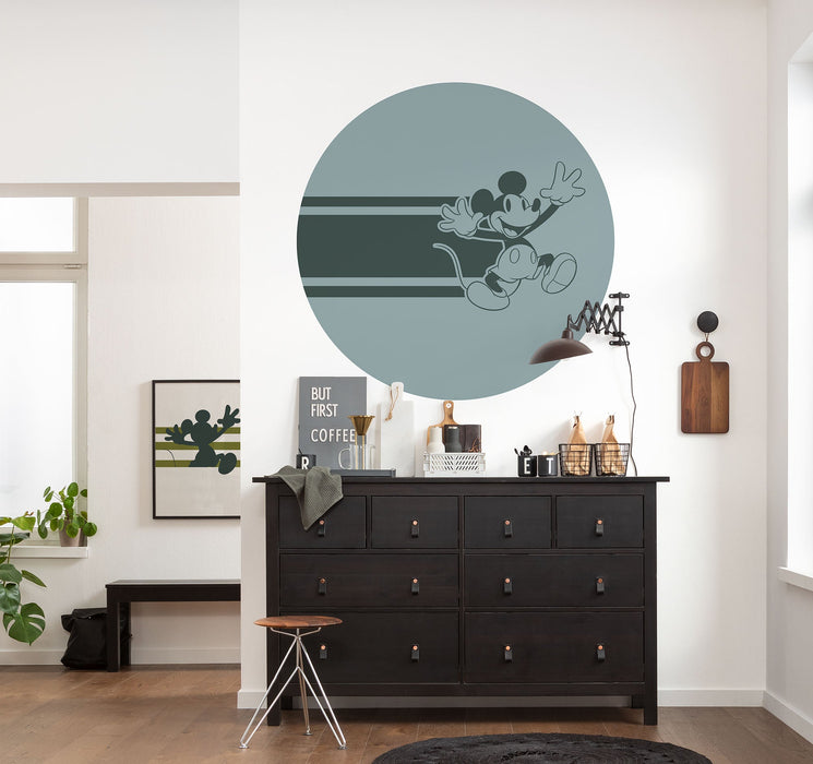 Selbstklebende Vlies Fototapete/Wandtattoo | Mickey Bonjour  | Größe 125 x 125 cm