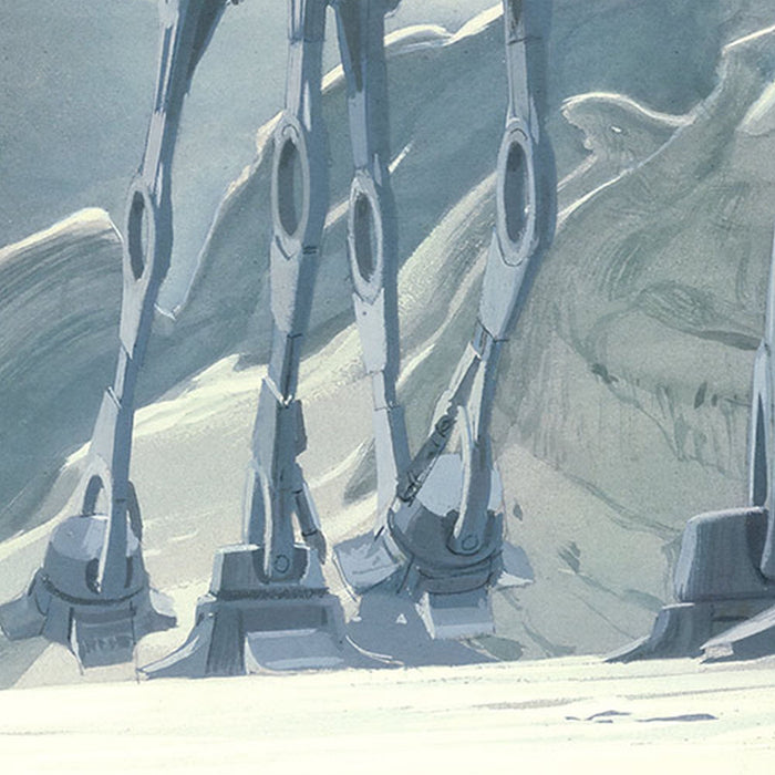 Vlies Fototapete | Star Wars Classic RMQ Hoth Battle Ground | Größe 500 x 250 cm