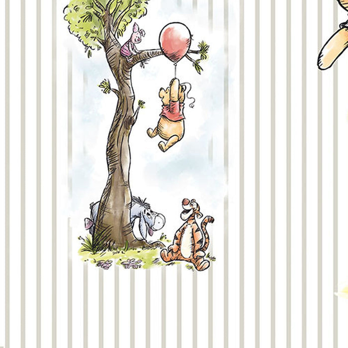 Vlies Fototapete | Winnie the Pooh Stripes | Größe 200 x 280 cm