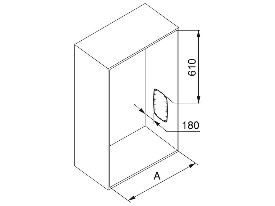 Emuca AUSLAUF | Kleiderlift Garderoben Sling, 600 - 830, Titanium, Stahl Kunststoff