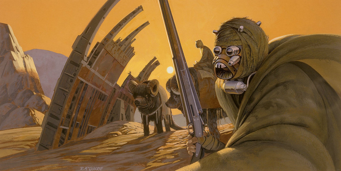Vlies Fototapete | Star Wars Classic RMQ Tusken | Größe 500 x 250 cm