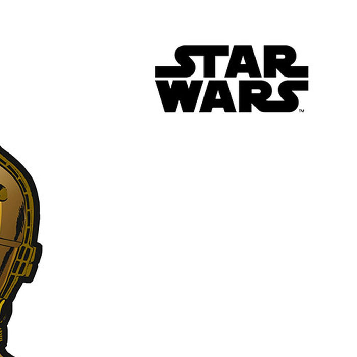 Komar | Selbstklebende Vlies Fototapete/Wandtattoo | Star Wars XXL C|3PO | Größe 127 x 200 cm