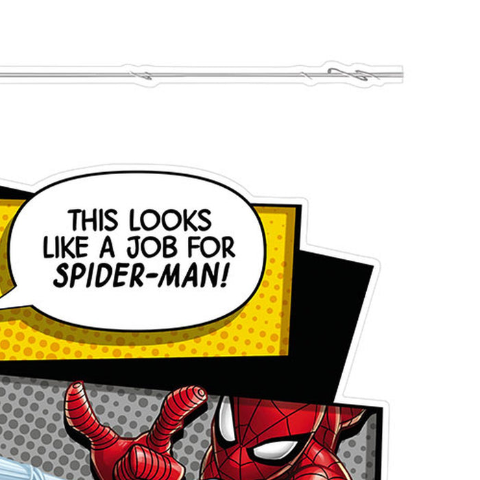 Komar | Wandtattoo | Spider Man Web Head  | Größe 100 x 70 cm