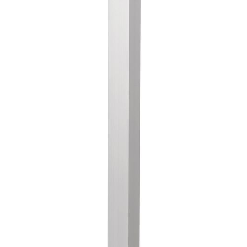 Kreta Vierkantfuß Aluminium | Stützfuß | edelstahlfarbig | H 700 mm