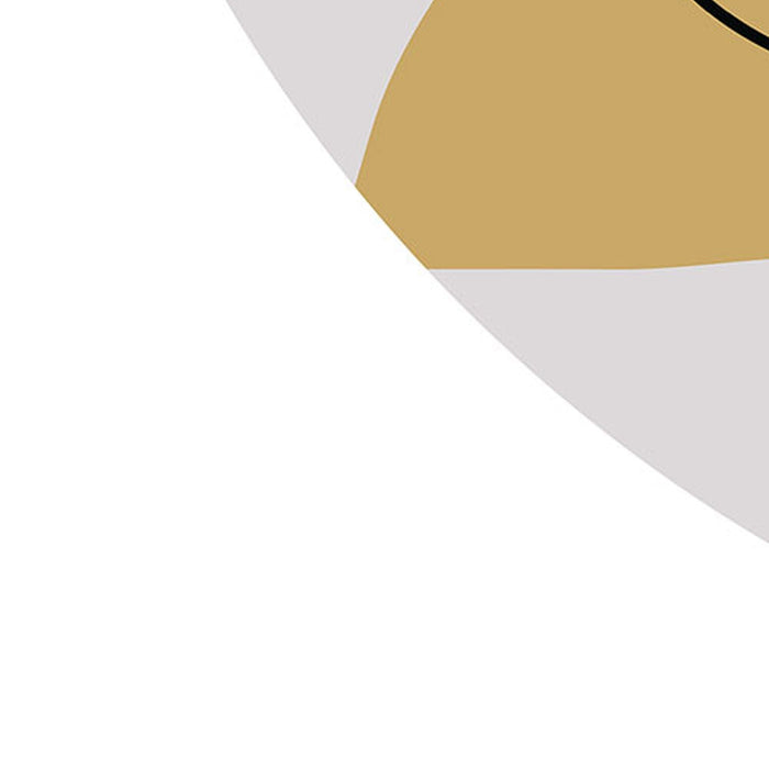 Selbstklebende Vlies Fototapete/Wandtattoo | Minnie Line Art | Größe 125 x 125 cm