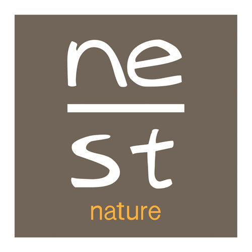 NEST NATURE | Hocker myERCOLINO big mit flachem Kokos Sitzpolster | Anthrazit | Gestell Buche