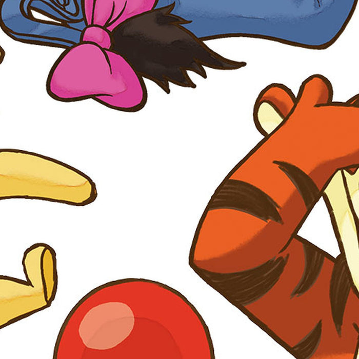 Selbstklebende Vlies Fototapete/Wandtattoo | Winnie and Friends XXL | Größe 127 x 200 cm