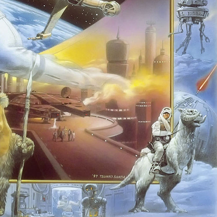 Komar | Papier Fototapete | Star Wars Luke Skywalker Collage | Größe 184 x 254 cm