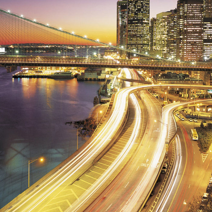 Papier Fototapete | NYC Lights | Größe 368 x 254 cm