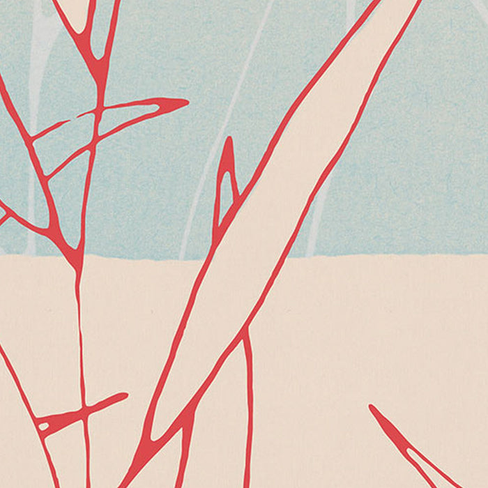 Komar | Selbstklebende Vlies Fototapete/Wandtattoo | Grassland | Größe 125 x 125 cm