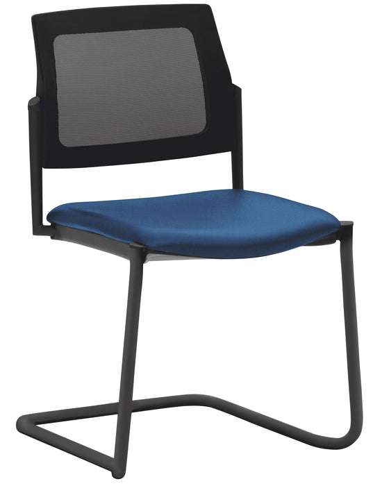 Mayer | Stapelstuhl 2519 | Blau | Gestell Schwarz