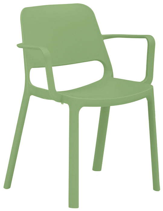Mayer | Stapelstuhl mit Armlehnen 2051 | Grün