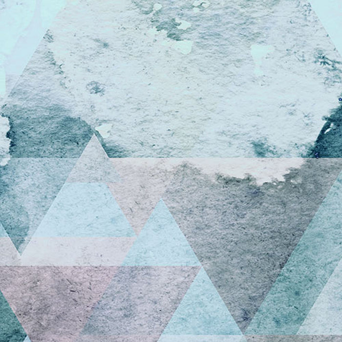 Komar | Vlies Fototapete | Triangles Blue | Größe 400 x 250 cm