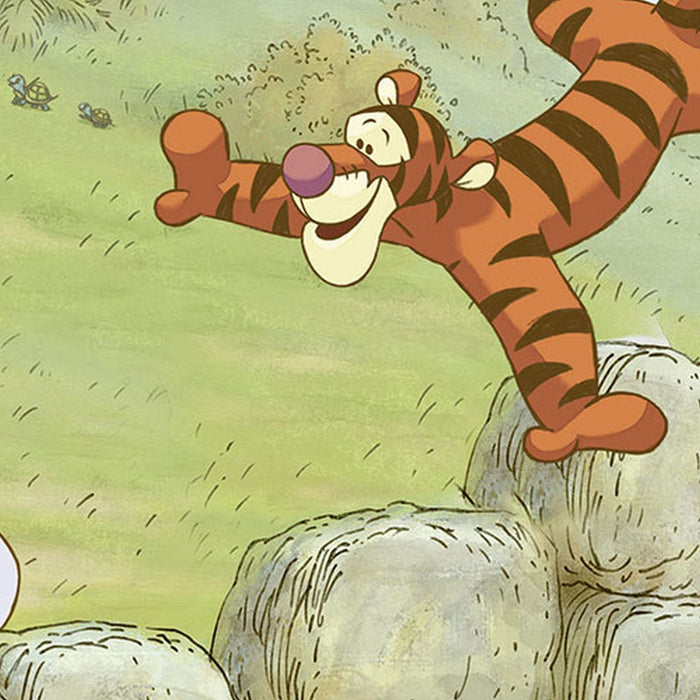 Papier Fototapete | Winnie Pooh Ballooning | Größe 368 x 254 cm