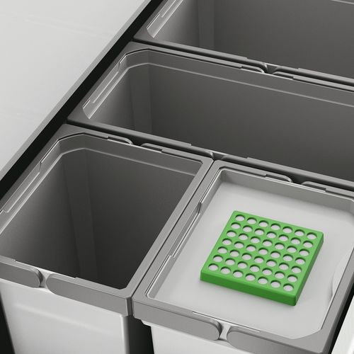 Naber | Cox® Box 275 S 1200-6 Bio Abfallsammler für vorhandene Auszüge hellgrau