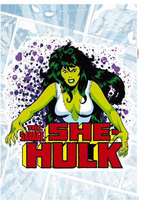 Komar | Wandtattoo | She|Hulk Comic Classic  | Größe 50 x 70 cm