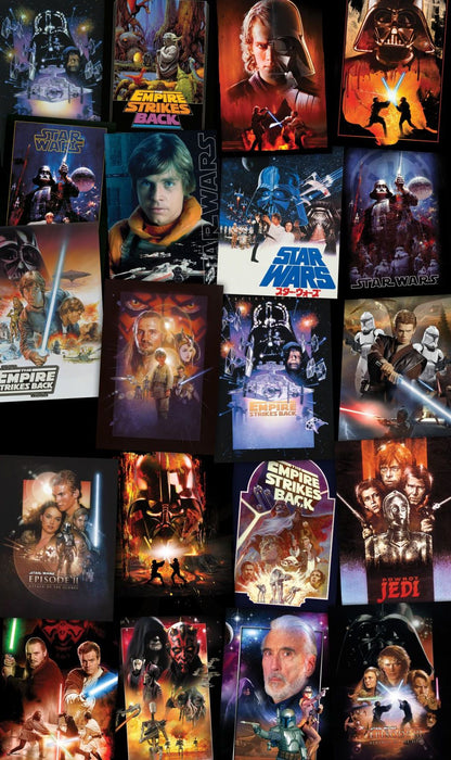 Vlies Fototapete | Star Wars Posters Collage | Größe 120 x 200 cm